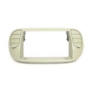 KIT MONTAGGIO AUTORADIO C/CLIMA FIAT 500 COLOR CREMA 2DIN
