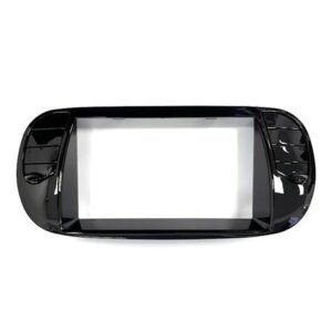 KIT MONTAGGIO AUTORADIO C/CLIMA FIAT 500 COLORE NERO LUCIDO 2DIN